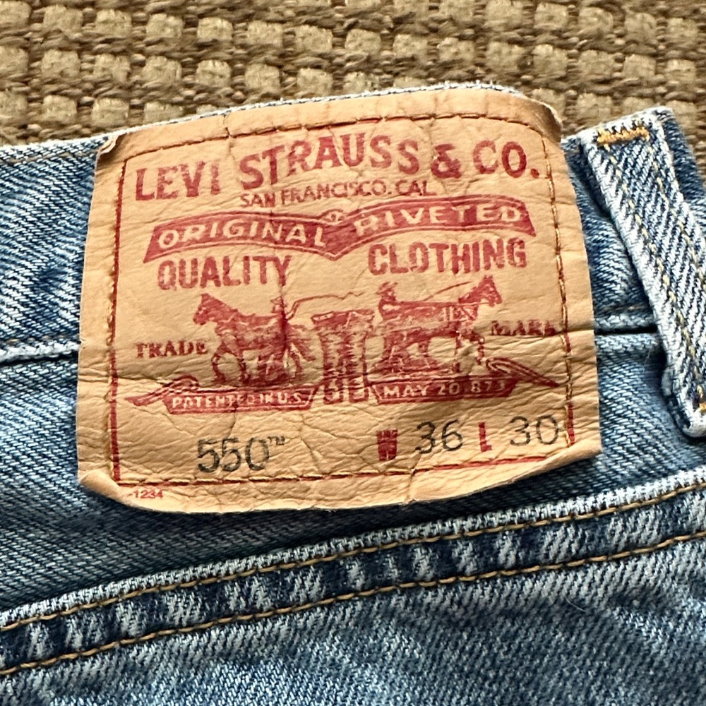 Levi's Blue Denim Jeans Cutoff Shorts - Picture 2 of 5